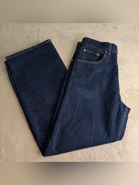 Madewell Women’s Straight-Leg Deep Indigo Jeans ~ Sz 28 ~ Denim, J Crew